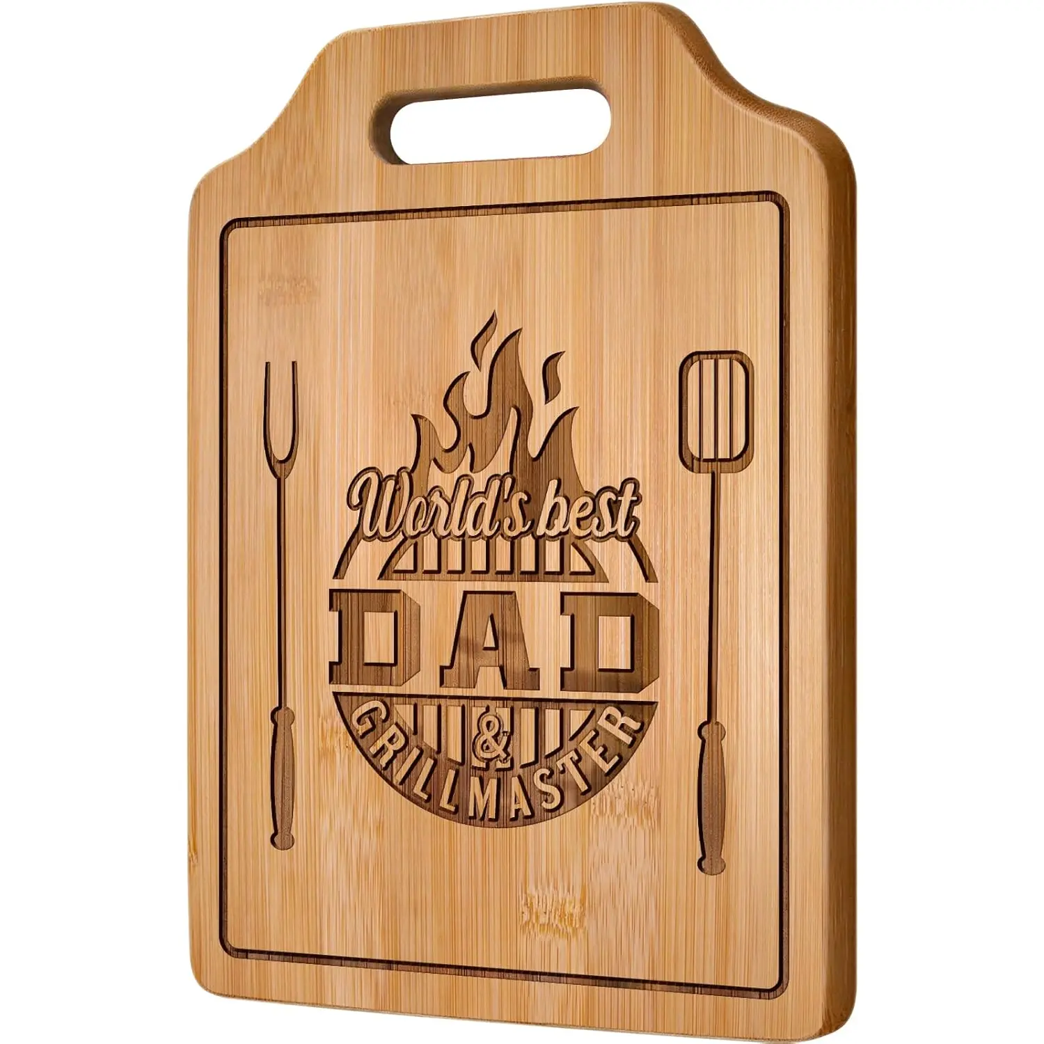 Acethrills Dad Gift for Dad Birthday Gift Who Wants Nothing from Daughter Son - Engraved Bamboo Cutting Board 12.3"L X 8.7"W X 0.4"Th AceTrills