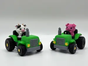 Tractor Clicker Decorative Statue, Home Decor Accent for Living Room, Home Supplies Ornament