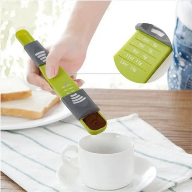 Adjustable Measuring Spoon for Flour, Milk Powder, Coffee, Salt, Precise Measurement Tool, Kitchen Utensil for Various Seasonings