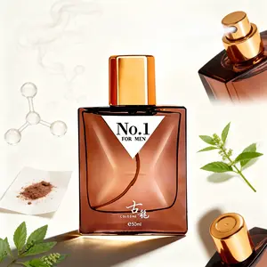 No.1 Men's Cologne 50ml Woody Spicy Fragrance, Long Lasting Pheromone Perfume for Men, Grapefruit & Mint Top Notes, Amber & Leather Base, Summer Cologne for Men