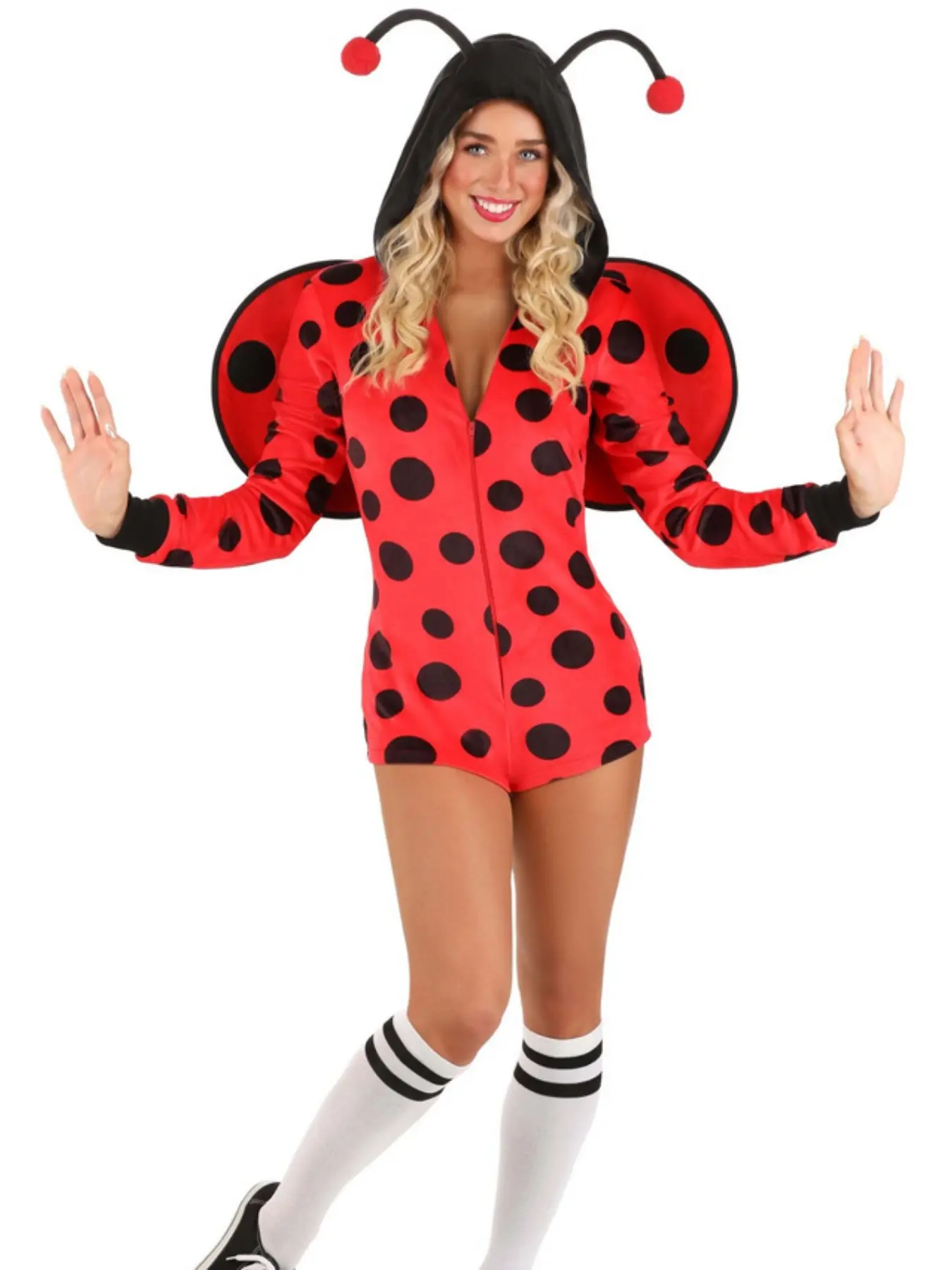 Festival Party Costumes and Props Fashion Casual Ladies Cosplay Ladybug Suit Adult Holiday Celebration Party Stage Performance Clothing Ladies Dress Up Accessories Suit
