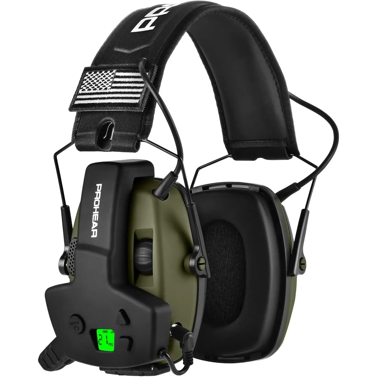 Rugged Field-Ready Shooting Earmuffs with 4X Sound Amplification, Silicone Strips, Slim Profile, Comfortable Hearing Protection & Walkie Talkie Set for Hunters, Rugged, Comfortable, And Field-Ready