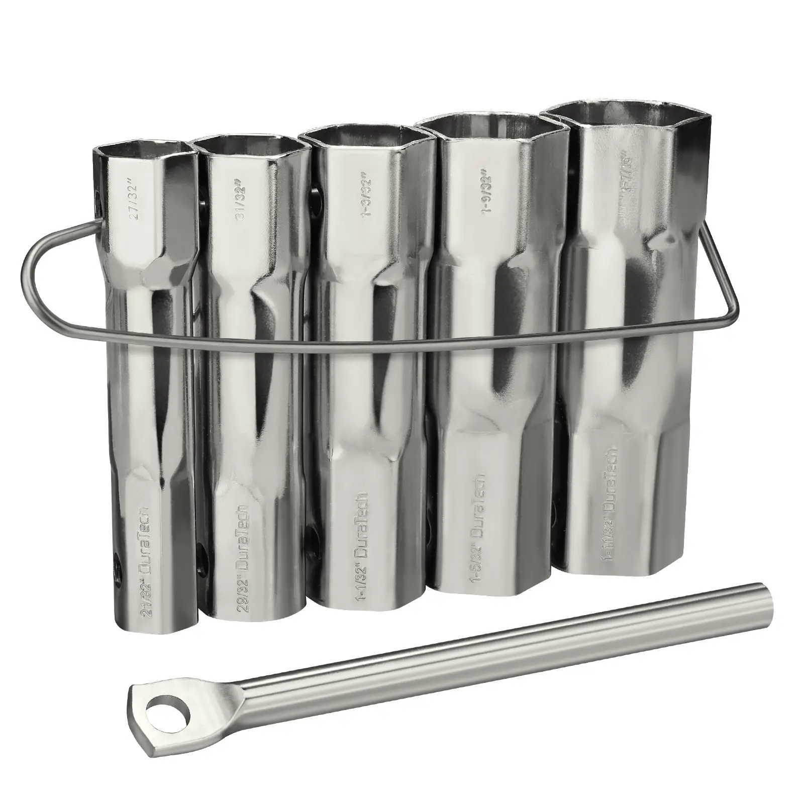 #Blackfriday DURATECH Shower Valve Socket Wrench Set with Bar Handle for Removing Tub & Shower Valve，5-Count, includes 21/32”x 27/32”, 29/32”x 31/32”, 1-1/32” x1-3/32”, 1-5/32”x1-9/32”, 1-11/32”x 1-7/16”
