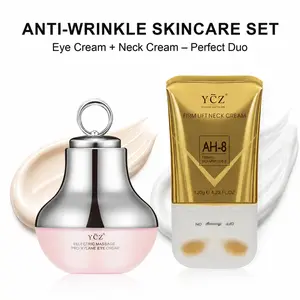 YCZ Neck-Eye Care Tightening & Revitalizing Set – Smooth Fine Lines, Firm & Hydrate, Gentle Moisturizing Care for Neck & Eyes | Say Goodbye to Turkey Neck & Eye Wrinkles #Summervibes