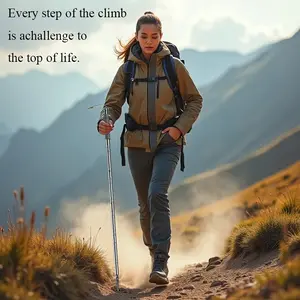 Purchase hiking poles, lengthening travel poles, outdoor camping travel equipment, automatic retractable adjustment portable. New Year Christmas gift!