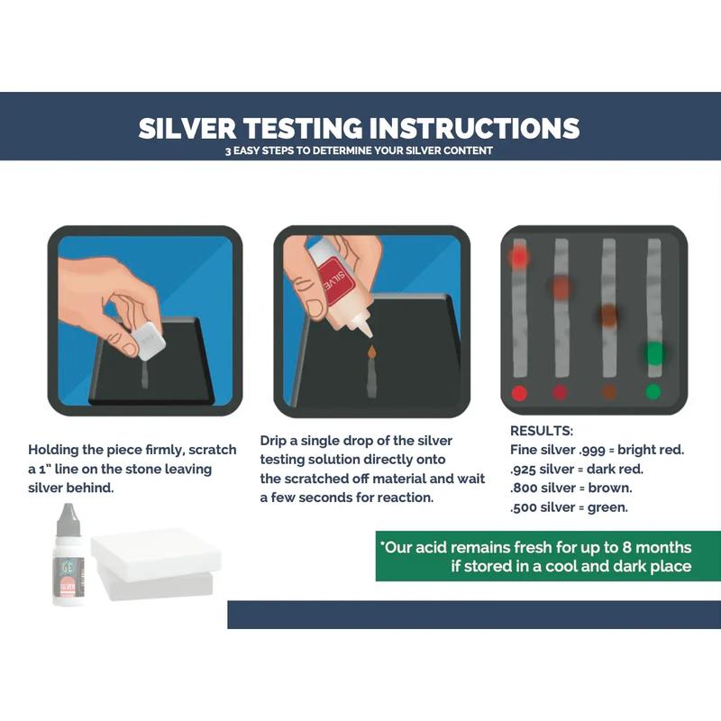 GTE Diamond Analyzer & Rare Earth Magnet Gold & Silver Testing Kit with White 2''x2'' Stone for Jewelers Collectors and Investors