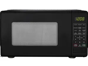 0.7 Cu ft Countertop Microwave Oven, 700 Watts, Black, New
