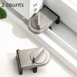 Sliding Window Lock, Sliding Door Safety Lock, Window Hardware for Home, Office, Apartment, Hotel, Dormitory, Window Mounted
