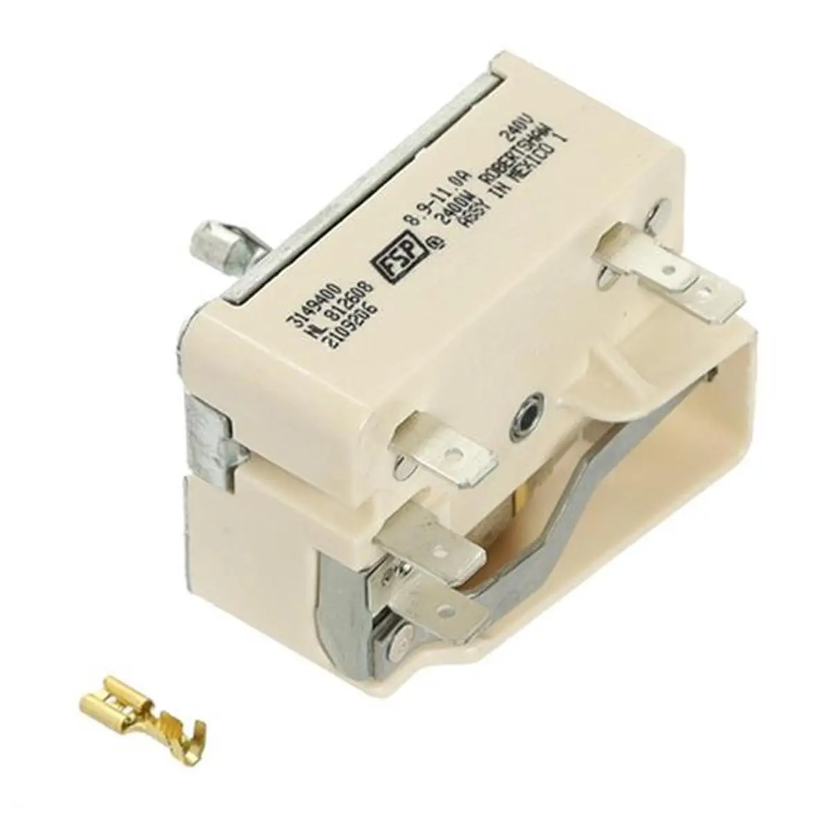 Whirlpool Genuine OEM WP3149400 Surface Burner Control Switch - Heat Control, Simple and Reliable Installation, 8.9-11.0 A, New, Durable, 0.5 lbs Large Home Appliance Part