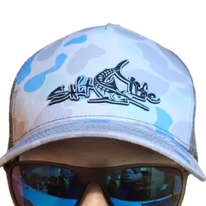 Richardson Trucker Hat Salt-Life Camo Design for Salt Lifestyle & Vacation Wear