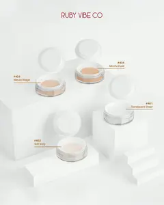 [RUBY VIBE CO] Velvet Touch Loose Setting Powder Soft Matte Finish Flawless Canvas Collection Ultra-Fine Silky Texture Lightweight Shine-Control Formula