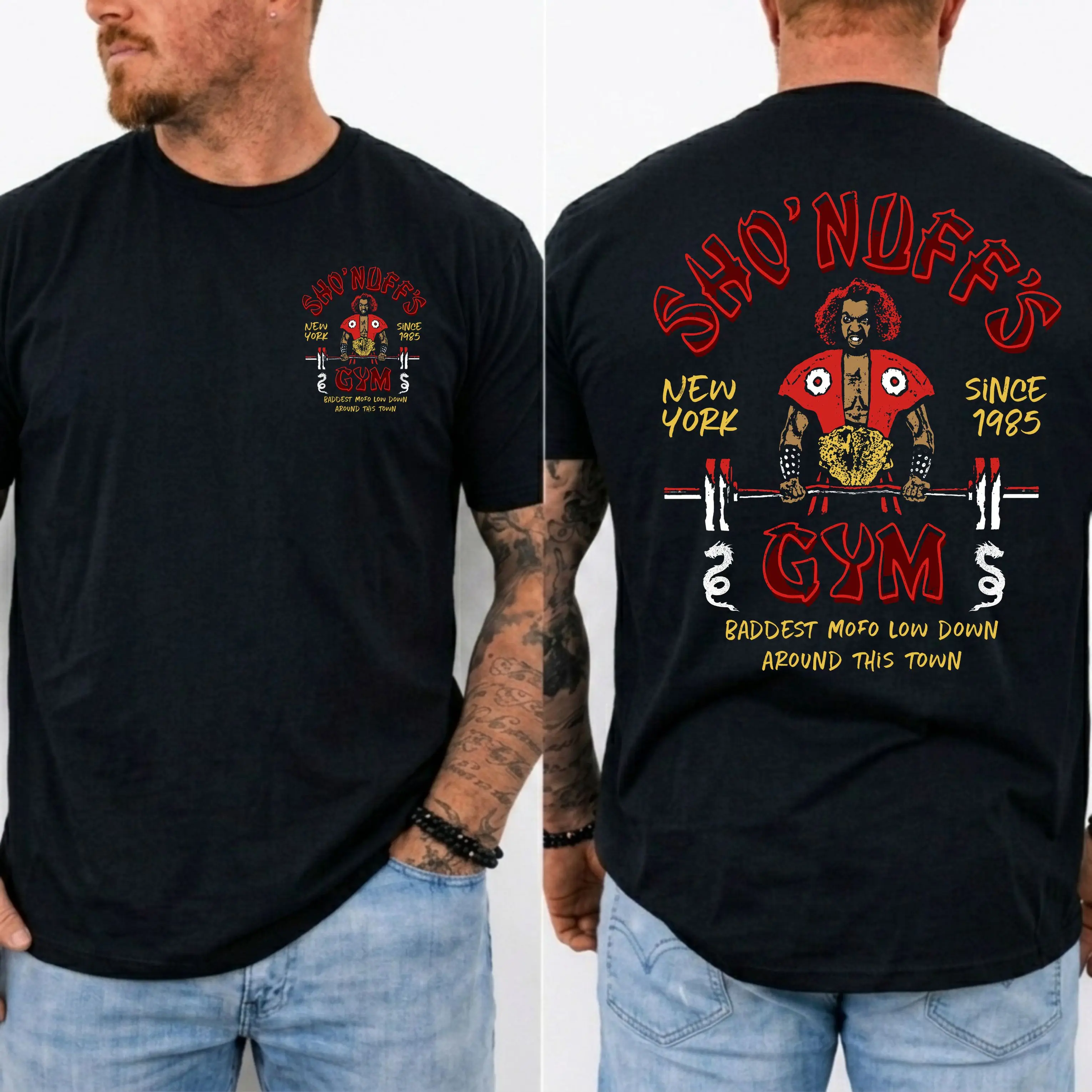 Sho'Nuff's Gym New York Since 1985 Vintage Graphic Tee – Classic Martial Arts Movie Inspired Streetwear Shirt