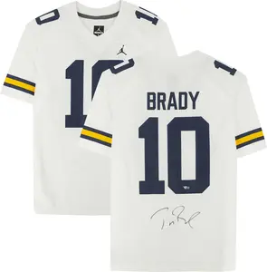 Tom Brady Michigan Wolverines Autographed White Nike Game Jersey - Fanatics Authentic Certified