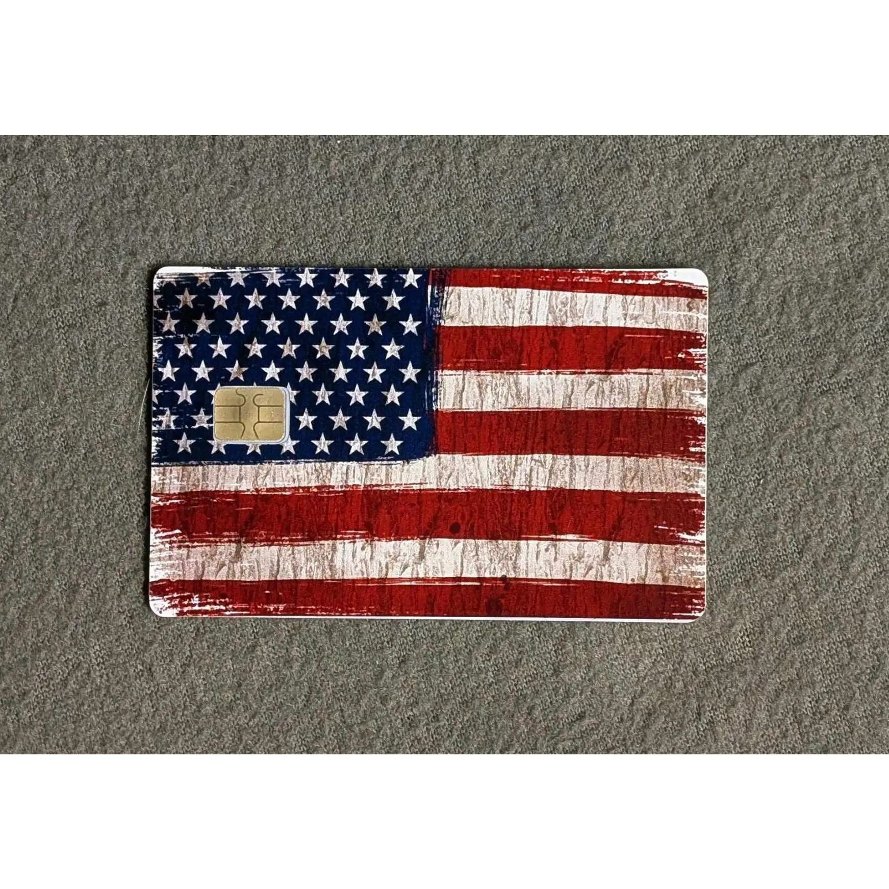 American Flag #58 Card Protector Sticker, Overlay, Decorative Only