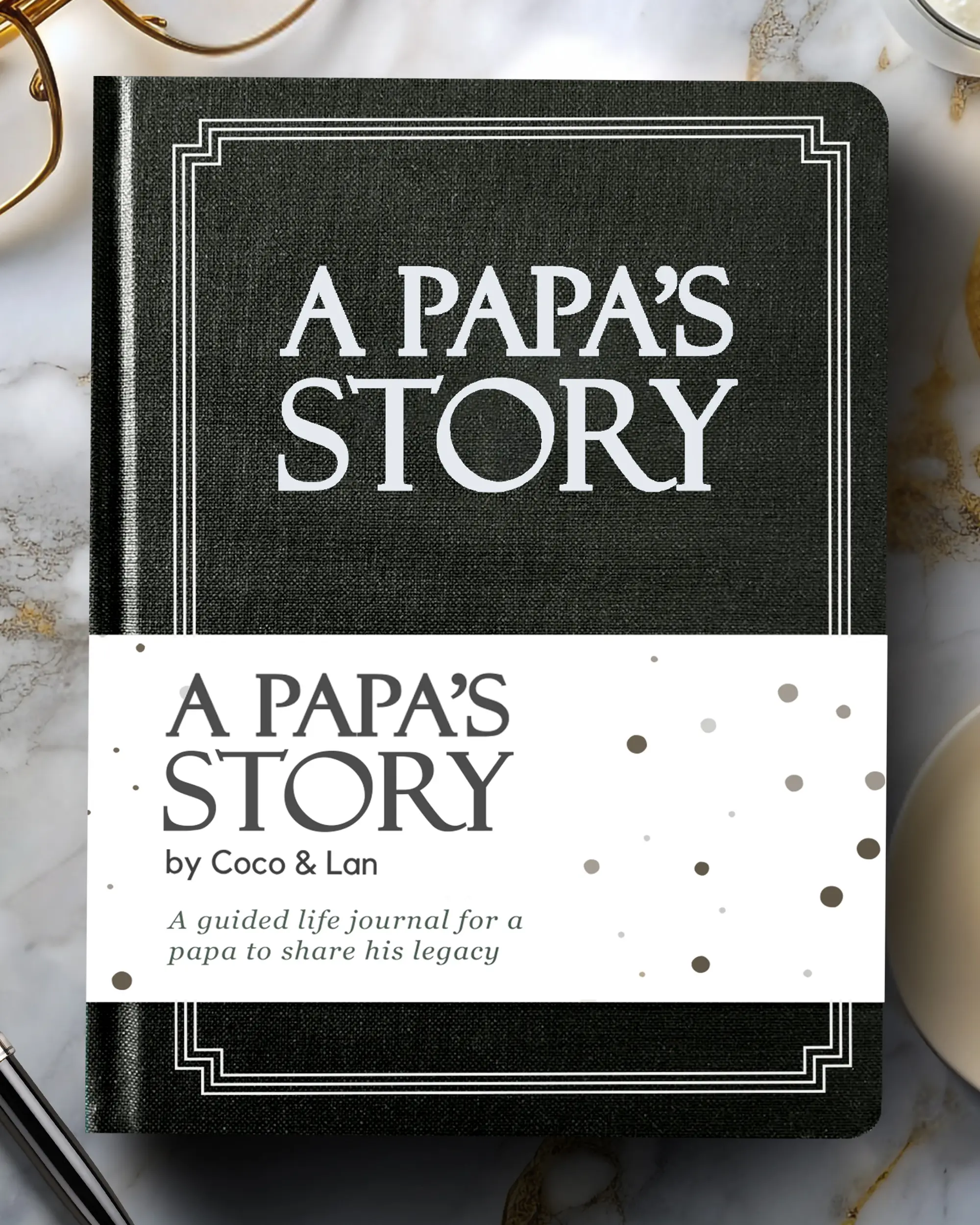 Papa's Life Story Journal Hardcover - Ideal for Family History and Reflection