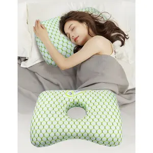 Langkes Premium Ear Piercing Pillow for Side Sleepers Hollow Design Ear Protection Pillow for Cartilage and Helix Piercings Pain Relief Ear Hole Pillow for Adults and Piercing Aftercare