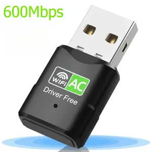 600Mbps Dual-band WiFi Adapter USB Antenna 2.4g 5GHz USB Wifi Adapter Wireless Network Card Adaptador Wifi Receiver Driver Free