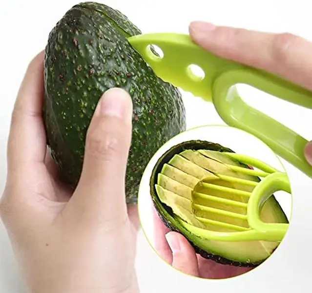 3 in 1 Avocado Slicer, Fruit Cutter and Peeler for Fruit and Vegetables Kitchen