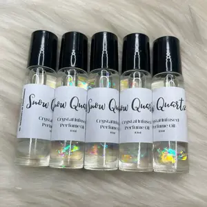 Snow Quartz Crystal Infused Oil Roller - Slay’d Studio