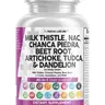 Clean Nutraceuticals Milk Thistle, NAC, Chanca Piedra, Beet Root, Artichoke, Tudca & Dandelion Root for Liver Cleanse Detox & Repair Supplement Capsules – Liver Defend
