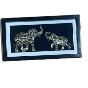 Hand-Made Lucky Elephant Hanging - Symbol of Good Luck and Positive Energy for Home Entrance or Room Decor Ornaments Decoration print item