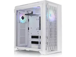 Thermaltake CTE C700 TG ARGB Snow Mid Tower with Centralized Thermal Efficiency Design; 3x140mm White CT140 ARGB Fans Pre-Installed; Tempered Glass Front & Side Panel; CA-1X7-00F6WN-01; White