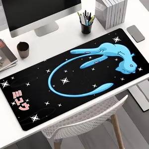 Cute Dreamy Starry Girl Large Gaming Mouse Pad,Aesthetic Desktop Drotection Pad,Washable Rubber Pad Non-Slip Lock Edge Multi-Size Mouse Pad Suitable For Home Office Desk Accessories,Good Gift for Family and Friends