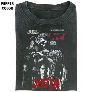 Dexter Vintage Shirt – Funny Dexter Movie Shirt, Bay Harbor Butcher Fan Shirt, Morgan Graphic 90s Tee, Movie Shirt, Gifts for Men Women, Gifts For Fan, Crew Neck T-shirt, Trending Shirt