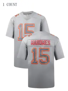 Mens Red/White/Gray Football Shirts Stitched Jerseys for Sports Fan