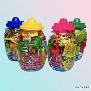 y Traditional Mexican Mini Vitrolero Barrel Shaped Cups Plastic Plastic Plastic Plastic Plastic Plastic With Wheel Adjustable Bedroom Korean Style White pack with different Mexican candy