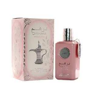 Lattafa Dirham Wardi Eau De Parfum Spray for Women 3.4 Ounce Sweet Flowery Rose Perfume with Fruity Notes & Floral Essence