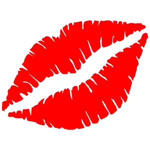 EZ-STIK Lips 6" Decal Sticker Car Window Decals Kiss Vampire C719