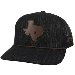 Hooey Tejas Dark Grey Trucker Hat - 2047T-BK