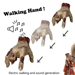 Halloween Self-walking and Sounding Hands Family Thing Hand Props Scary Family Decorations Cosplay Family Scary Decoration Gift Accessories for Decor Holiday Gift