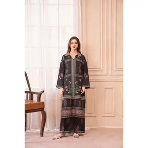 Black Floral Long Coord Set – Grip Coords by Sakeena Hasan GCS5