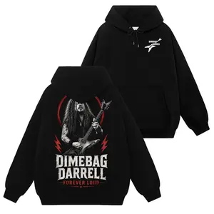 [HellRider Shop] Limited Dimebag Darrell Panteras #72 Hoodie T-Shirt Sweatshirt, Retro Vintage Unisex Graphic 90s Cotton, Gift For Heavy Metal, Rock Y2K Streetwear