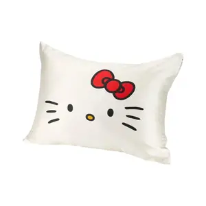 Hello Kitty Blissy Silk Pillowcase - 100% Pure Mulberry Silk - Improve Hair, Skin & Health While You Sleep!
