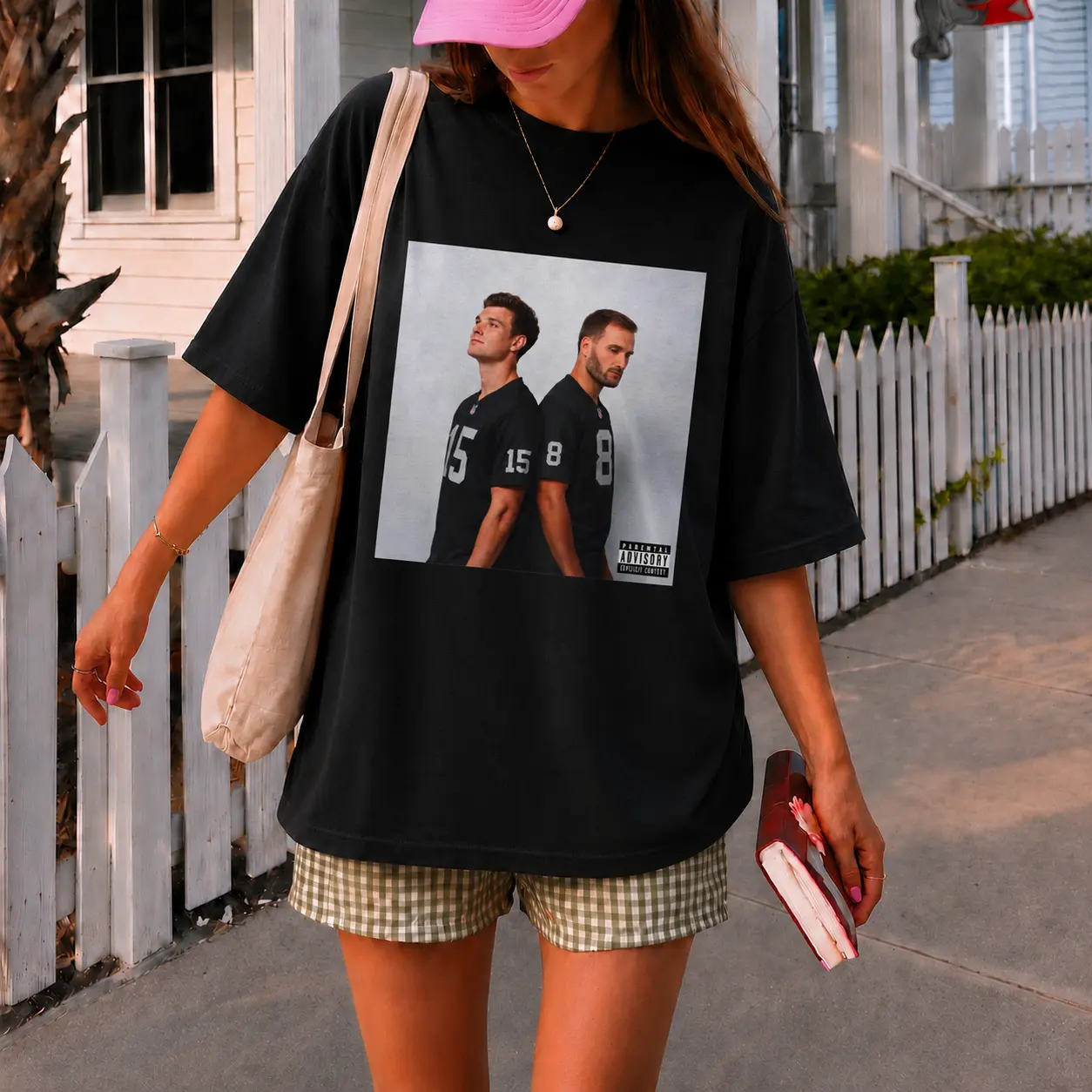 Las Vegas Football Duo Tshirt - Hoodie - Sweatshirt Cotton Fabric