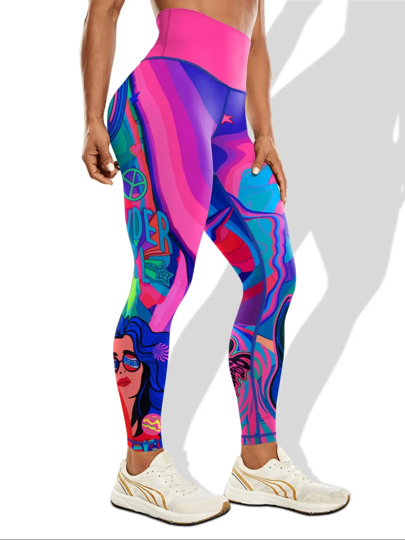 Plus Size All Over Print Leggings, Athleisure Style Bottoms, Athleisure Fitness Leggings, Casual Comfy Breathable Skinny Pants for Women, Women's Bottoms for All Seasons, Skinny Yoga Bottoms, Sports Stretchy Leggings, Breathable Sporty Bottoms