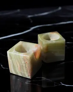 Green Onyx Candle Holder Green Onyx Candle Holder