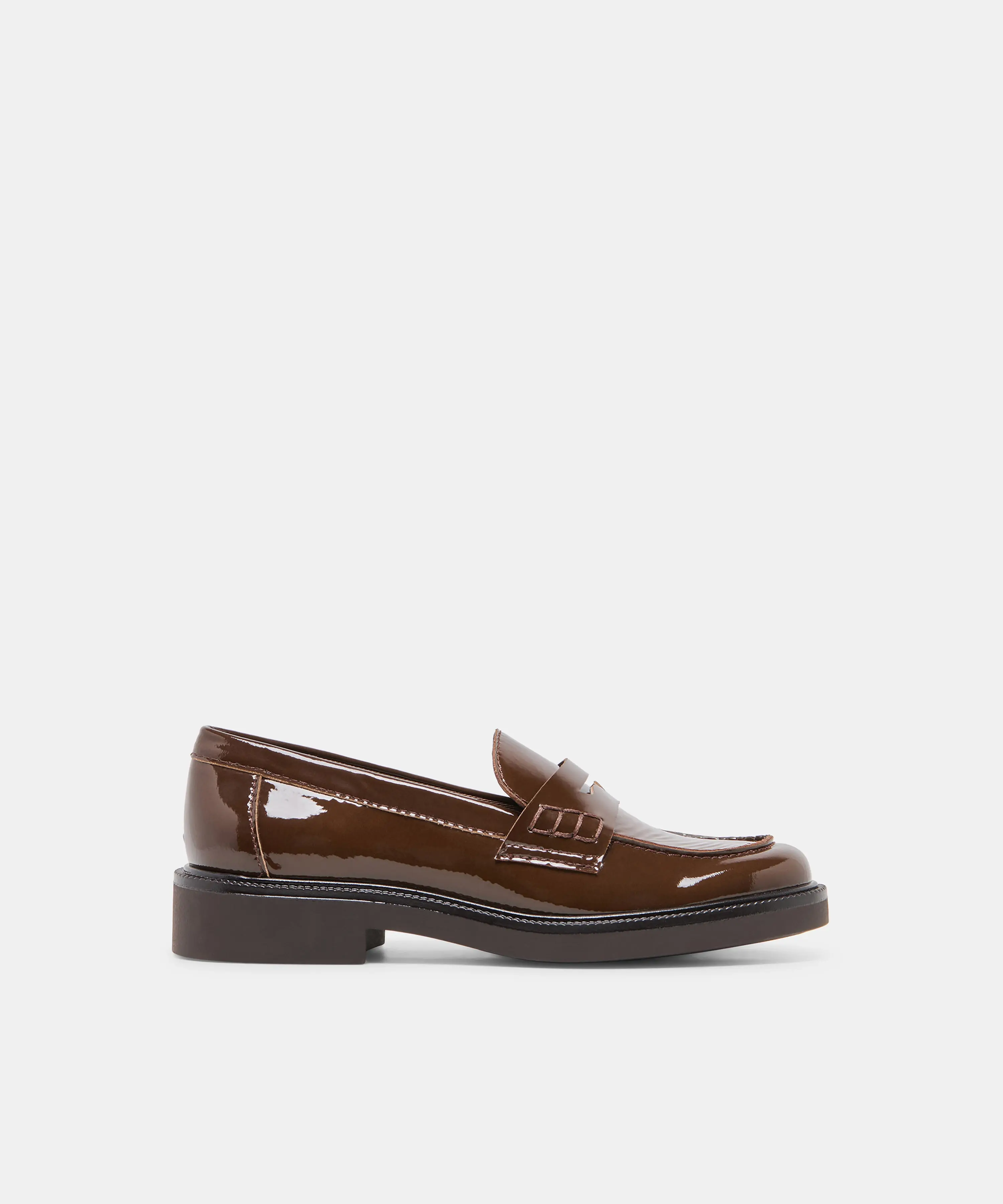 TIGGY LOAFERS WALNUT CRINKLE PATENT