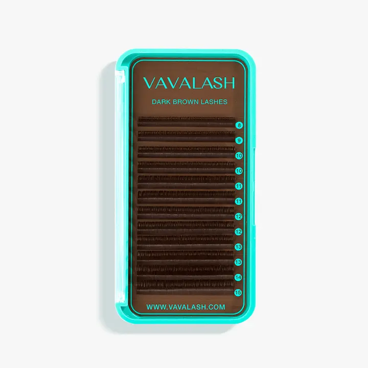 VAVALASH Premium Dark Brown Volume Eyelash Extensions, 0.07mm Thickness, 8-15mm Mixed Lengths VAVALASH Premium Dark Brown Volume Eyelash Extensions, 0.07mm Thickness, 8-15mm Mixed Lengths
