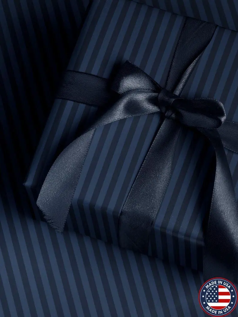 Blue Stripe Gift Wrap Blue Wrapping Paper Christmas Party Gift Idea Children Gift Wrap Birthday Wrapping Paper Vintage Wrapping Paper Boy