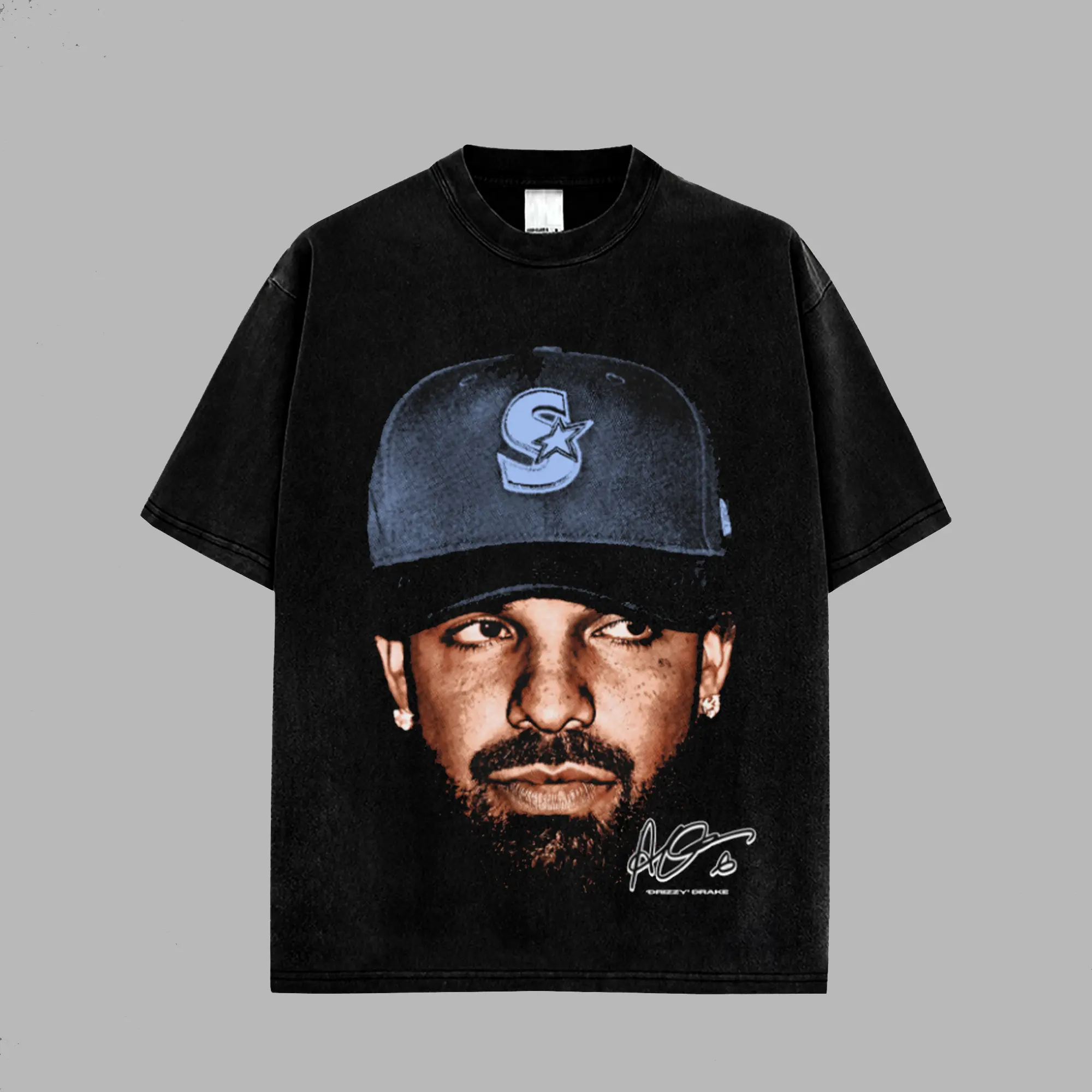 Drake Iceman Face Retro Unisex 100% Heavyweight Cotton T-Shirt, Iceman Album 2026 100% Heavyweight Cotton Music Hiphop Shirt, Oversized Vintage Tee, Rap Hiphop Merch, Gift for Music Fans, Pop Culture Shirt