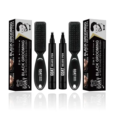 2-Pack Beard Pen Kit – Beard Filler & Brush