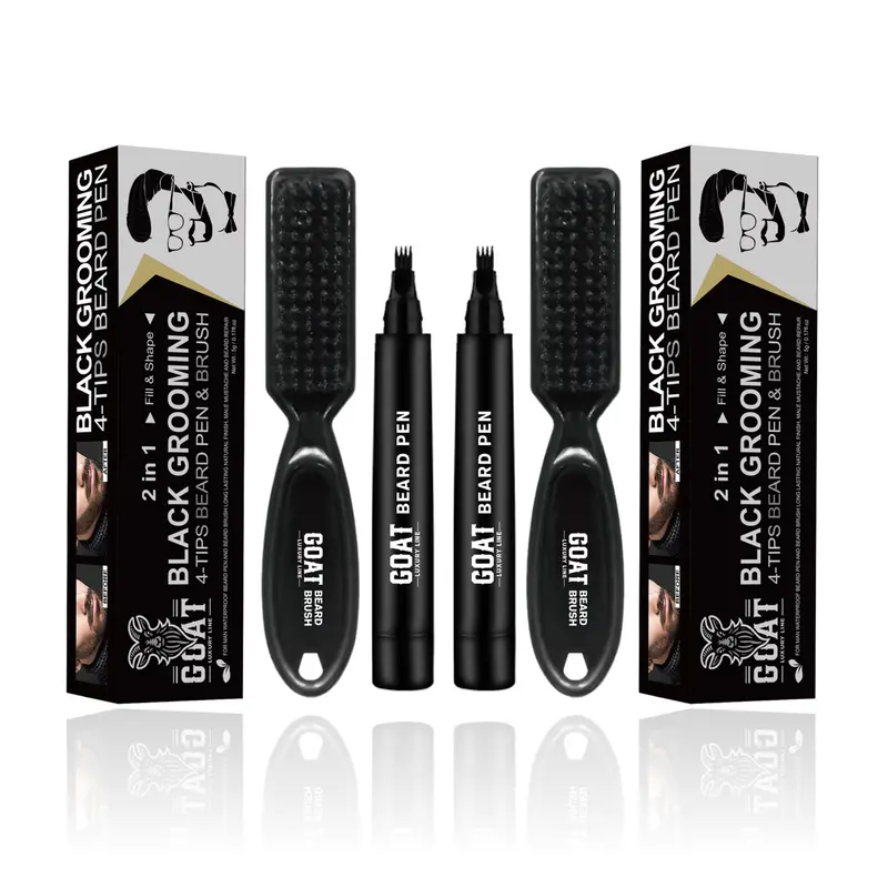 2-Pack Beard Pen Kit – Beard Filler & Brush
