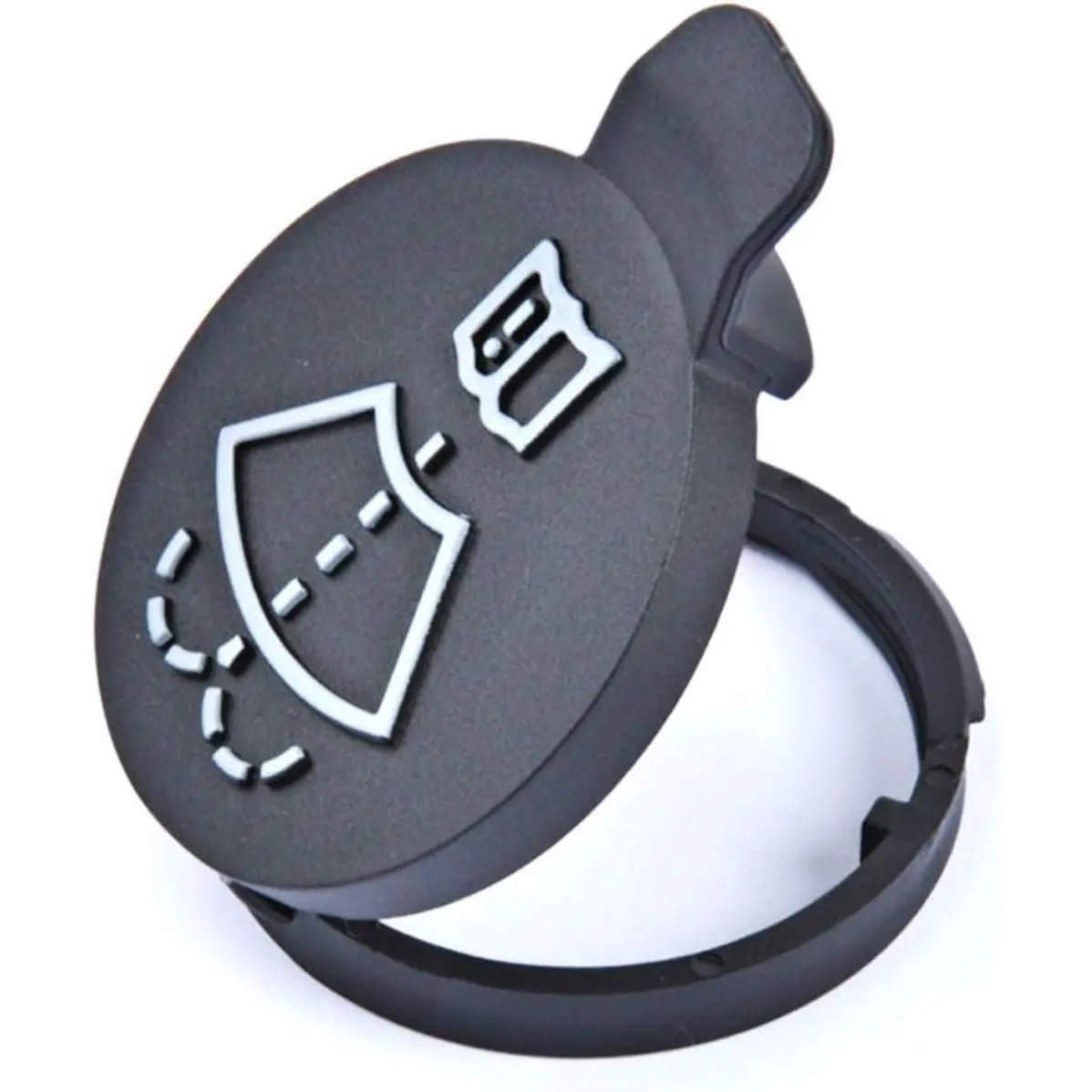 Plastic Original OEM Windshield Wiper Washer Fluid Reservoir Tank Bottle Cap - Multiple Fits Chevrolet, Buick, GMC, Cadillac - Direct Swap, All Seasons - Compatible with OEM# 12767700, 13227300, 12788573, 19172571, Longer Service Life