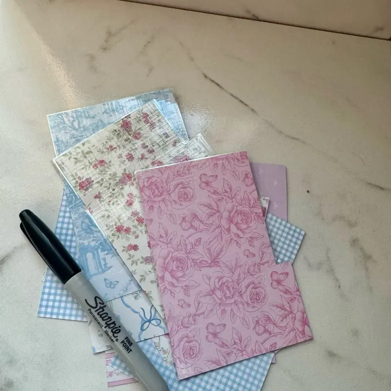 Blank Laminated Index Card Tabs | 20 Double-Sided 3x5 Dividers | Pink & Blue Planner Tabs + Free Sharpie | DIY Customizable