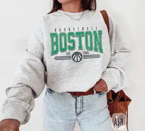 [SALE UP TO 50%] Vintage Boston Basketball Sweatshirt � Retro Boston Basketball Crewneck Gear, Massachusetts Fan Merch Hoodie, Gift for Men & Women