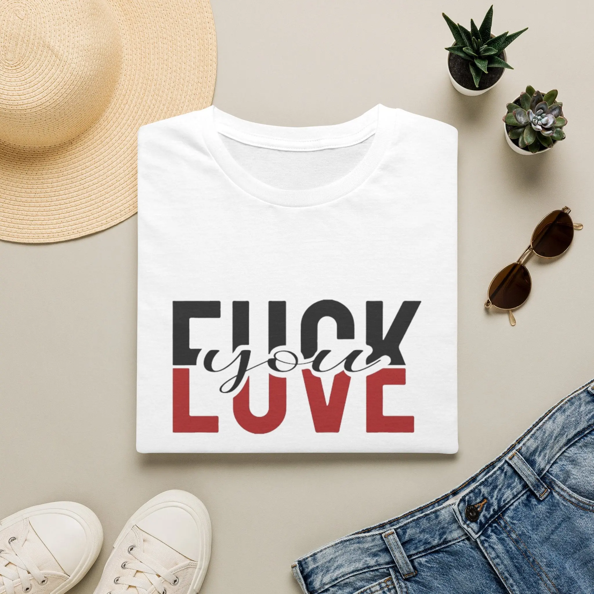 Anti-Love Graphic Tee — “Fuck Love” Bold Statement Shirt